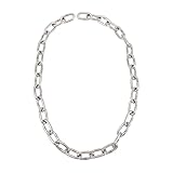 TINEASUR Die Kette Abschleppkette Für Haustiere Edelstahlkette Wäschetrocknerkette Schaukelstuhlkette Hochleistungs-Coil-Kette Hundekette Anti-Kette Logging-Kette Silver Rostfreier Stahl